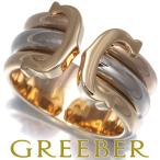 カルティエ リング 2C ドゥーブルC C2 スリーカラー LM 49号 K18YG/WG/PG  指輪 BLJ