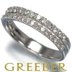 ショッピングダイヤモンド ヴァンドーム リング ダイヤ ダイヤモンド 0.39ct 2ロウ 10号 Pt950 指輪 BLJ/GENJ