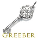 ティファニー ペンダントトップ ダイヤ ダイヤモンド フローラル キー K18WG BLJ