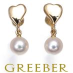 ミキモト イヤリング パール 真珠 6.0mm ハート K14YG BLJ