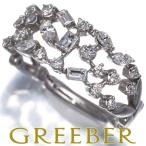 ショッピングダイヤモンド スタージュエリー リング ダイヤ ダイヤモンド 0.40ct マーキス バゲット 3種カット 10号 Pt950 保証書 指輪 BLJ/GENJ