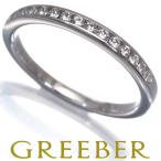 ティファニー リング ダイヤ ダイヤモンド ウェディングバンド チャネルセッティング ハーフ 2.2mm 9.5号 Pt950 指輪 BLJ