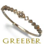 ショッピング13号 エテ リング ブラウンダイヤ 0.03ct  一粒 13号 K10YG 【中古】BLJ/GENJ