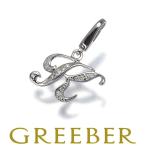 ショッピングイニシャル ゆきざき ペンダントトップ ダイヤ ダイヤモンド 0.04ct アルファプティ イニシャル K チャーム K18WG BLJ/GENJ