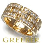 カルティエ リング ダイヤ マイヨンパンテール ハーフ 3ロウ 53号 K18YG 【中古】BLJ