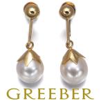 ショッピング真珠 TASAKI タサキ イヤリング パール 真珠 7.4mm 一粒 K18YG BLJ