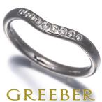 ティファニー リング ダイヤ ダイヤモンド カーブドバンド 9P 9.5号 Pt950 指輪 BLJ