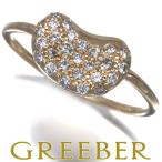 ショッピングダイヤモンド ティファニー リング ダイヤ ダイヤモンド ビーン パヴェ 5.5号 K18YG 指輪 BLJ