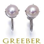  Mikimoto серьги жемчуг жемчуг 7.2mm один шарик серебряный BLJ