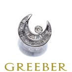 ダイヤ ダイヤモンド ムーン 2種カット ペンダントトップ K18WG GENJ