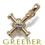 ショッピングブルガリ ブルガリ ペンダントトップ ダイヤ ダイヤモンド パッソドッピオ クロス K18YG BLJ