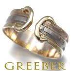 カルティエ リング 2C ドゥーブルC C2 スリーカラー SM 51号 K18YG/WG/PG 指輪 BLJ