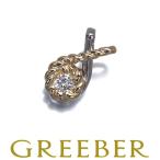 ショッピングダイヤ セリーヌ ペンダントトップ ダイヤ ダイヤモンド 0.10ct 一粒 K18YG/Pt900 BLJ/GENJ