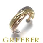 ショッピングカルティエ カルティエ トリニティピアス スリーカラー フープ 片耳 K18YG/WG/PG BLJ