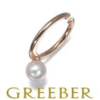 ショッピングパール ミキモト イヤリング パール 真珠 5.6mm フープ イヤーカフ 片耳 K18PG BLJ