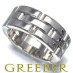 カルティエ リング マイヨンパンテール 3ロウ 53号 K18WG 指輪 BLJ