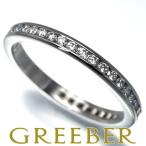 ティファニー リング ダイヤ ダイヤモンド ウェディングバンド チャネルセッティング フルエタニティ 11号 Pt950 指輪 BLJ