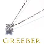 ダイヤ ダイヤモンド 0.3ct フラワー ネックレス Pt900/Pt850 GENJ