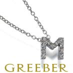 ショッピングイニシャル ポンテヴェキオ ネックレス ダイヤ ダイヤモンド 0.05ct イニシャル アルファベット M K18WG BLJ