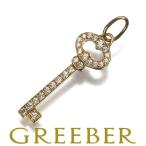 ショッピングダイヤ ティファニー ペンダントトップ ダイヤ ダイヤモンド ヴィンテージオーバルキー ミニ K18YG BLJ