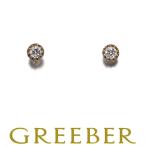 スタージュエリー ピアス ダイヤ ダイヤモンド 0.05ct/0.05ct フラワーセッティング 一粒 K18YG BLJ/GENJ