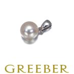  Mikimoto подвеска с цепью жемчуг жемчуг 7.8mm один шарик K18WG BLJ большое снижение цены товар 