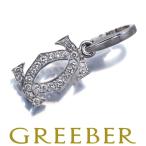 カルティエ ペンダントトップ ダイヤ ダイヤモンド 2C ドゥーブルC C2 チャーム K18WG BLJ