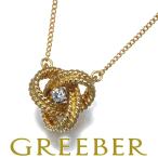 ショッピングダイヤ ティファニー ネックレス ダイヤ ツイスト ノット K18YG/WG BLJ