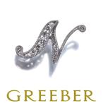  diamond бриллиант 0.12ct initial N Mill серый n подвеска с цепью K18WG GENJ