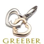 カルティエ ペンダントトップ ダブルCハート 2C K18WG/PG BLJ