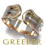 カルティエ リング 2C ドゥーブルC C2 スリーカラー SM 50号 K18YG/WG/PG 指輪 BLJ