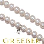 ミキモト ネックレス パール 真珠 7.5-8.4mm K18WG/シルバー BLJ