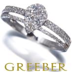 ダイヤ ダイヤモンド 0.50ct ティアドロップ リング K18WG 指輪 GENJ