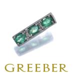 エメラルド ダイヤ ダイヤモンド 0.04ct ペンダントトップ K18WG GENJ