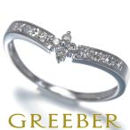 ヴァンドーム リング ダイヤ ダイヤモンド フラワー 13号 K18WG 指輪 BLJ/GENJ