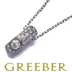 ショッピングダイヤ ミキモト ネックレス ダイヤ ダイヤモンド 0.24ct パヴェ K18WG BLJ