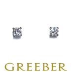 ヴァンドーム ピアス ダイヤ ダイヤモンド 一粒 Pt950/Pt900 BLJ/GENJ