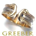 カルティエ リング 2C ドゥーブルC C2 スリーカラー 53号 K18YG/WG/PG 指輪 BLJ