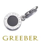 ブルガリ ペンダントトップ オニキス ブルガリブルガリ BB チャーム K18WG BLJ