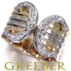 カルティエ リング ダイヤ ダイヤモンド 2C ドゥーブルC C2 シングルカット スリーカラー LM 53号 K18 指輪 BLJ