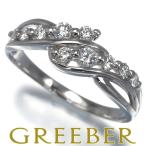 ダイヤ ダイヤモンド 0.47ct ウェーブ 10P リング Pt900 指輪 GENJ