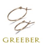  Agete серьги обруч asimeto Lee K10YG BLJ