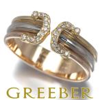 カルティエ リング ダイヤ ダイヤモンド 2C ドゥーブルC C2 スリーカラー SM 60号 K18YG/WG/PG 指輪 BLJ