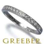 ティファニー リング ダイヤ ダイヤモンド ウェディングバンド チャネルセッティング ハーフエタニティ 10号 Pt950 指輪 BLJ