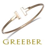 ティファニー ブレスレット Tワイヤー バングル K18PG BLJ