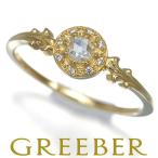 アーカー リング ダイヤ ダイヤモンド 0.11ct ローズカット 2種カット 9号 K18YG 指輪 BLJ