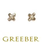 ティファニー ピアス クロスステッチ K18YG BLJ