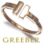 ティファニー リング Tワイヤー 9号 K18PG 指輪 BLJ