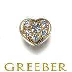 ティファニー ピアス ダイヤ ダイヤモンド ハート パヴェ 片耳 K18YG BLJ