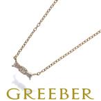アーカー ネックレス ダイヤ ダイヤモンド 0.08ct リボン K18YG BLJ